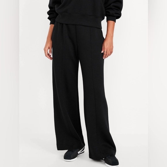 NWT! Black High-Waisted Bounce Fleece Wide-Leg Pants - Size 2X💙 - Picture 3 of 10